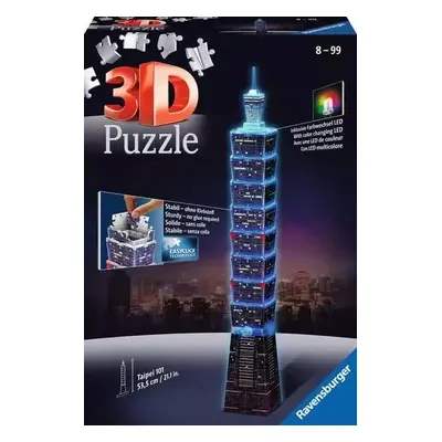 Ravensburger 11149 puzzle 3d taipei noční edice, 216 dílků