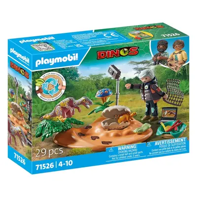 Playmobil 71526 stegosaurovo hnízdo se zlodějem vajíček