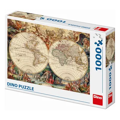 Dino puzzle historická mapa 1000 dílků