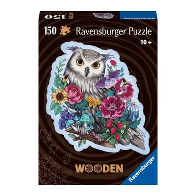 Ravensburger dřevěné puzzle tajemná sova 150 dílků