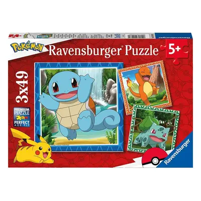 Ravensburger 05586 puzzle vypusťte pokémony 3x49 dílků