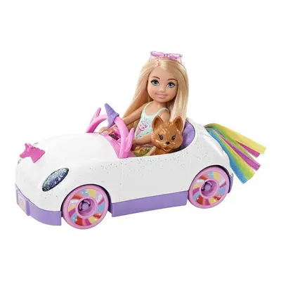 Mattel barbie chelsea a kabriolet s nálepkami, gxt41