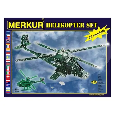 Merkur helikopter set - 40 modelů, 515 dílů