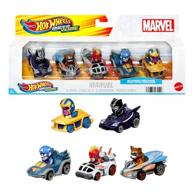 Hot wheels racerverse marvel sada 5 aut, hpn40