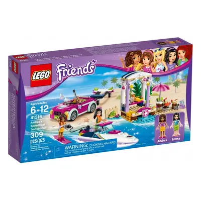 Lego® friends 41316 andrein vůz s přívěsem pro člun