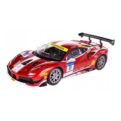 Bburago ferrari racing 488 challenge 2017 1:24 červené