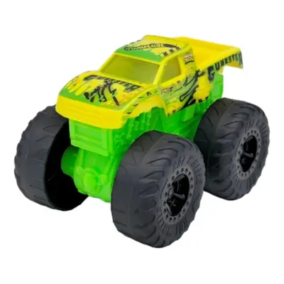 Hot wheels® monster trucks svítící a rámusící vrak gunkster, mattel hmm54