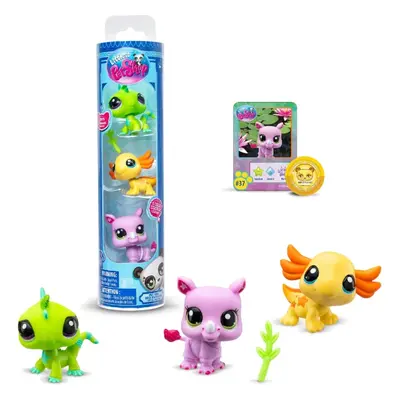 Lps set 3 figurek v tubě leguán, axolotl, nosorožec