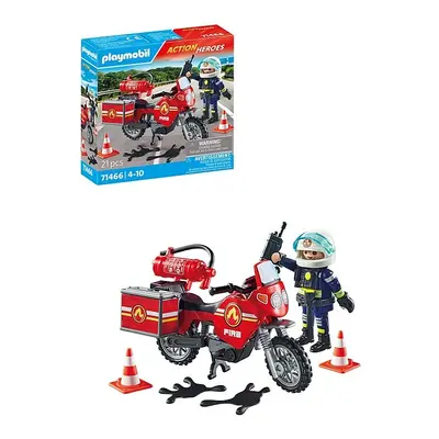 Playmobil 71466 hasičská motorka na místě nehody