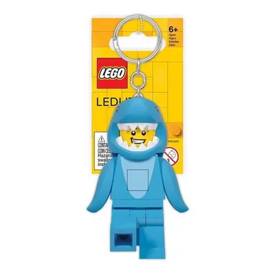 Lego led iconic klíčenka žralok svítící 7cm