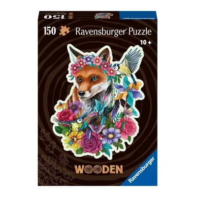 Ravensburger dřevěné puzzle barevná liška 150 dílků