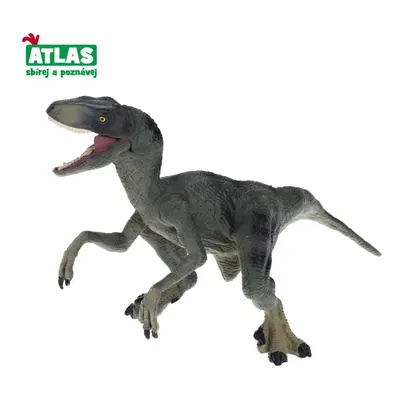 Atlas velociraptor šedý 15cm