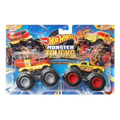 Mattel hot wheels® monster trucks demoliční duo oscar mayer vs. all fried up, hwn64