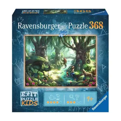 Ravensburger 12955 exit kids puzzle: v magickém lese 368 dílků