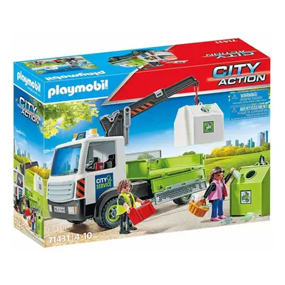 Playmobil 71431 vůz na přepravu skla s kontejnerem