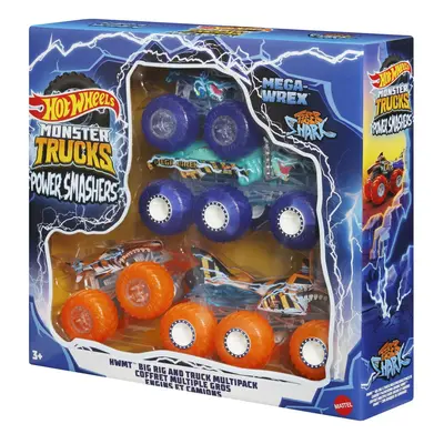 Mattel hot wheels monster trucks power smashers tahače a trucky, hyj29