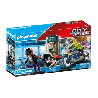 Playmobil 70572 policejní motorka: pronásledování lupiče