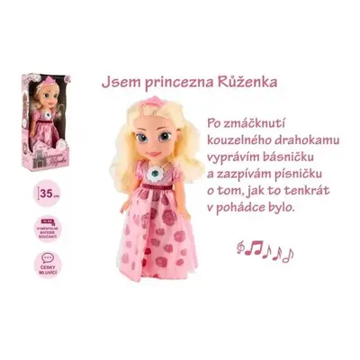 Panenka princezna růženka česky mluvící 35cm