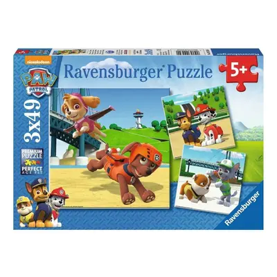 Ravensburger 09239 puzzle tlapková patrola: psí tým 3x49 dílků