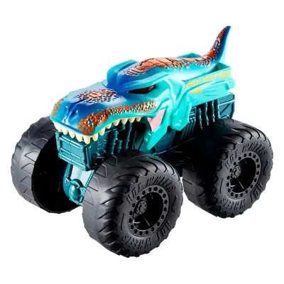 Hot wheels® monster trucks svítící a rámusící vrak mega wrex, mattel hdx64