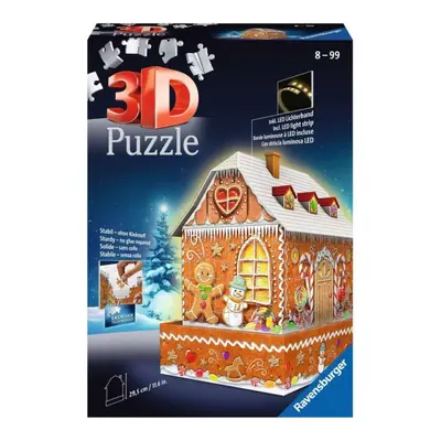 Ravensburger 11237 puzzle 3d perníková chaloupka svítící 216 dílků