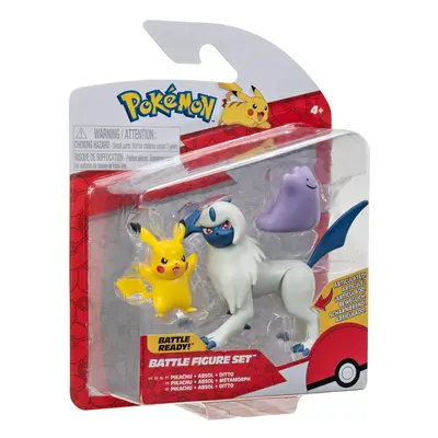 Pokémon figurky 3-pack pikachu, absol, ditto