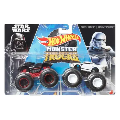 Mattel hot wheels® monster trucks demoliční duo darth wader vs. stormtrooper, hwn68