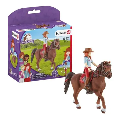 Schleich 42539 zrzka hannah s pohyblivými klouby na koni