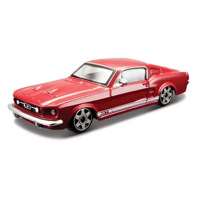 Bburago street fire collezione ford mustang gt červené 1:43