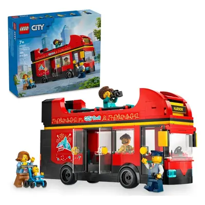 Lego® city 60407 červený dvoupodlažní vyhlídkový autobus