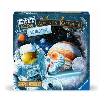 Ravensburger 23851 exit kids adventní kalendář: ve vesmíru