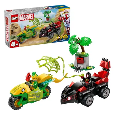 Lego® marvel 11198 spin, electro a honička s dinosauřím vozidlem