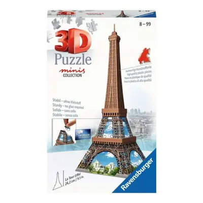 Ravensburger 12536 puzzle 3d mini budova eiffelova věž 54 dílků