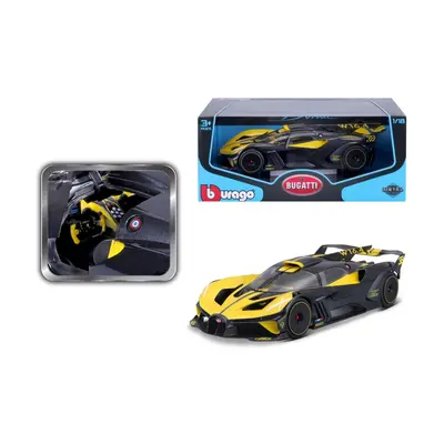 Bburago top bugatti bolide yellow/black, 1:18