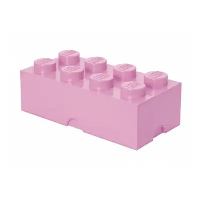 Lego® úložný box 250x502x181 světle růžový