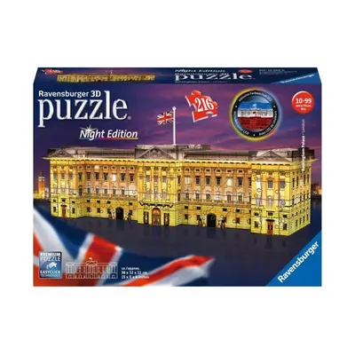 Ravensburger 12529 puzzle 3d buckinghamský palác noční edice, 216 dílků