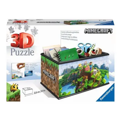 Ravensburger 11286 puzzle 3d úložná krabice minecraft 216 dílků