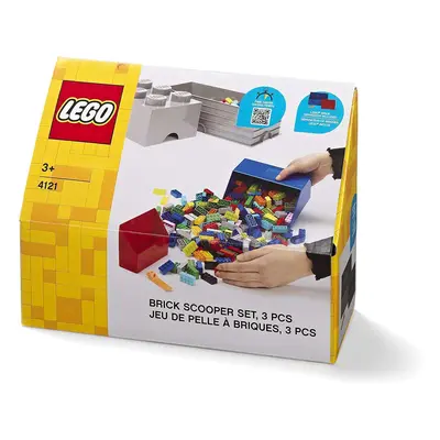 Lego® naběrač na kostičky - červená/modrá, set 2 ks