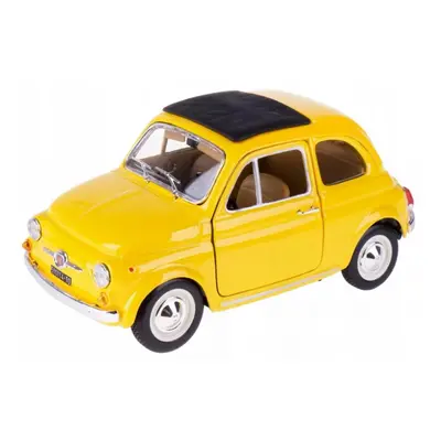 Bburago fiat 500 f 1965 1:24 žlutý