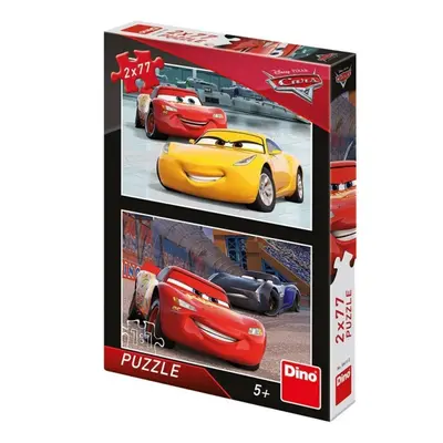 Dino puzzle wd cars 3 závodníci 2x77d.