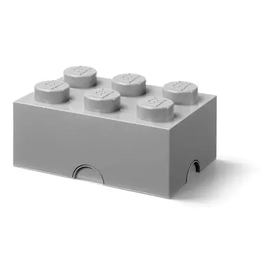 Lego® úložný box 375x250x180 šedý