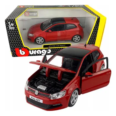 Bburago 1:24 plus vw polo gti mark 5 red