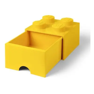 Lego® úložný box 250x252x181 se šuplíkem žlutý