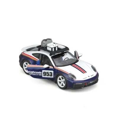 Bburago racing porsche 911 dakar blue 953 roughroads, 1:24