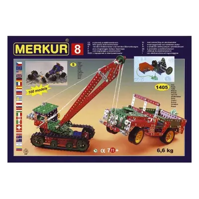 Merkur 8 big set - 130 modelů, 1405 dílů