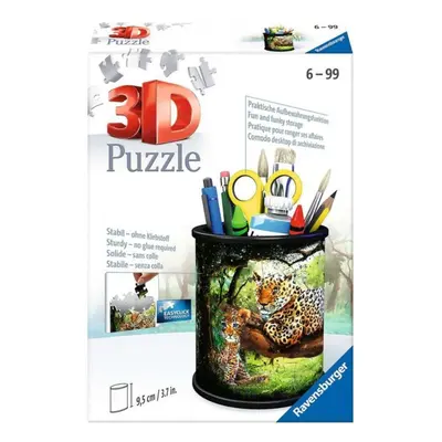 Ravensburger 11263 puzzle 3d stojan na tužky levharti 57 dílků