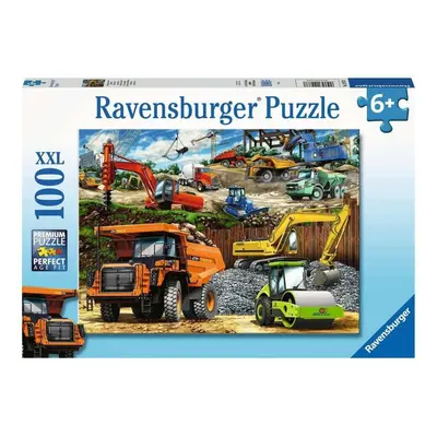 Ravensburger 12973 puzzle stavební vozidla xxl 100 dílků