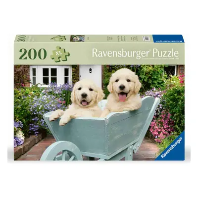 Ravensburger 01368 puzzle štěňata zlatých retrívrů 200 dílků xl