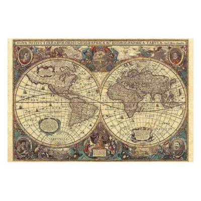 Ravensburger 17411 puzzle historická mapa světa 1630, 5000 dílků