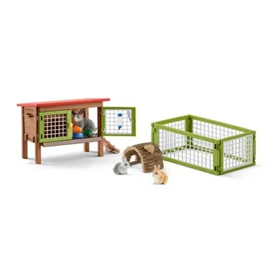 Schleich 42420 set králíkárna se zvířátky a příslušenstvím